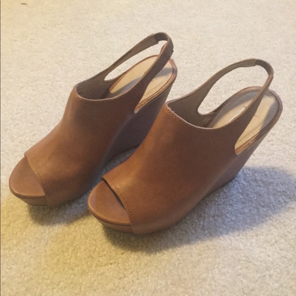Steve Madden Platform Slingback Wedges